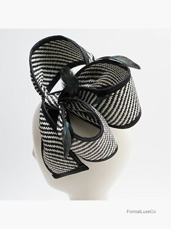Derby Fascinator Hat with Sinamay Bow, Adjustable, Lightweight main image 5